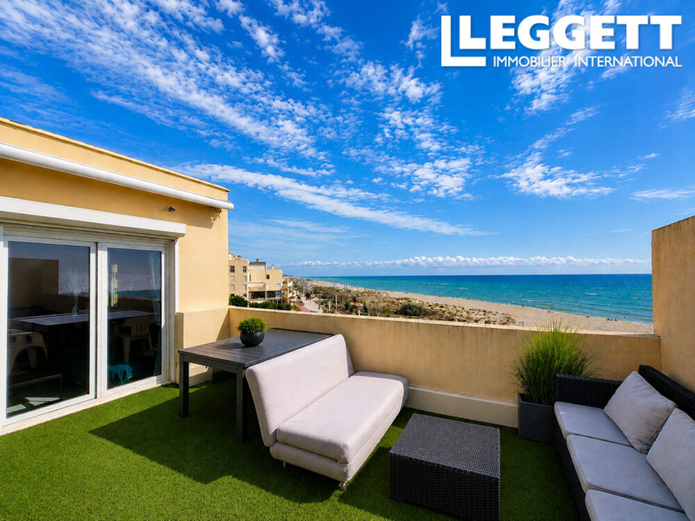 Vente Appartement Appartement T3 Le Barcarès Grande Plage, Dernier étage, terrasse vue mer, piscine, parking, accès plage Le barcarÈs