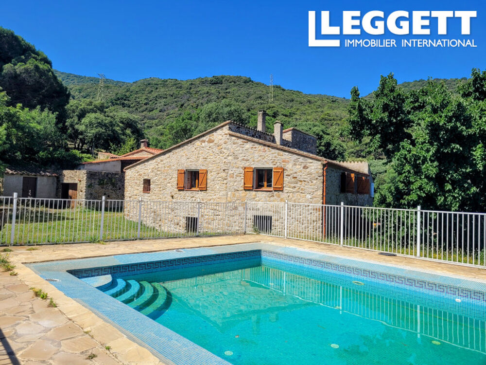 Vente Maison Mas catalan 44ha forêt Massane | 3 habitations 235 m² | piscine | mer 6 km Perpignan 30 km ArgelÈs-sur-mer