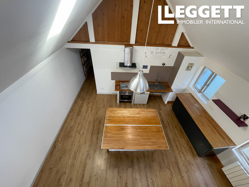 Vente Appartement Duplex de charme esprit loft de 84 m2 au c?ur de Portbail-sur-Mer, Manche Normandie, France. 2 chambres. Port-bail-sur-mer