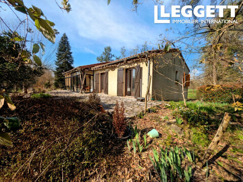   Maison de campagne plein pied avec 4,3 hectares de terrain dans un havre de tranquilit�. Maison - 7 pi�ce(s) - 106 m�