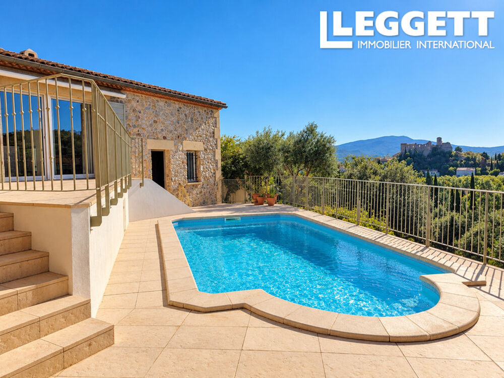 Vente Maison Villa 4 chambres avec piscine, vue panoramique et grand terrain dans domaine sécurisé près de la Méditerranée Durban-corbiÈres