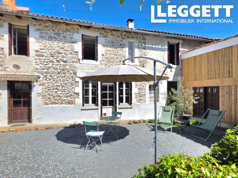 Vente Maison Maison de village Exideuil-sur-Vienne, 5 ch, jardin, dépendances, potentiel 2 logements, fibre, tout-à-l?égout Exideuil-sur-vienne