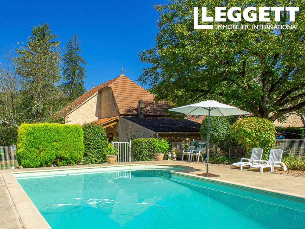 Vente Maison Propriété en pierre Vallée du Lot, piscine, bois et logement indépendant possible Montcabrier