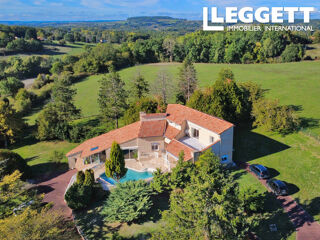 Vente Maison Superbe villa d'architecte avec 6 chambres, piscine, vaste jardin et vues panoramiques.  À 5mn du centre ville RibÉrac