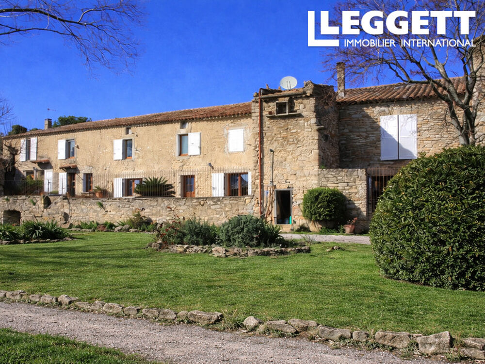 Vente Maison Domaine viticole 47 ha en bio, 26 ha AOC Minervois et La Livinière, mas 441 m², 5 logements, piscine Cesseras