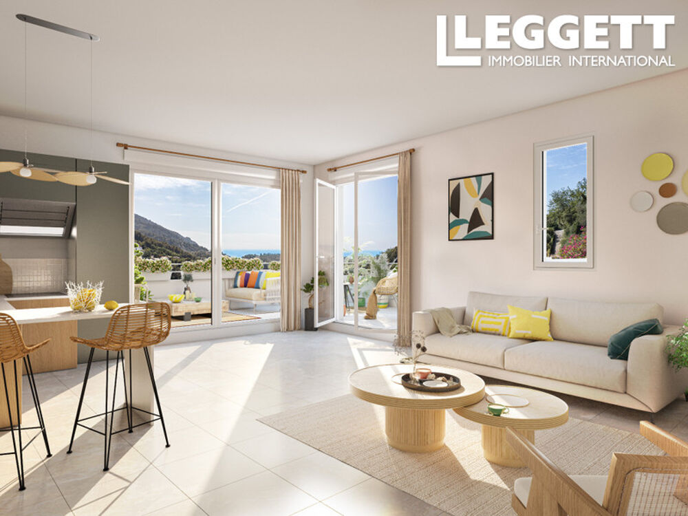 Vente Appartement MENTON ? SPACIEUX APPARTEMENT NEUF 3 PIÈCES / 2 CHAMBRES AVEC VUE MER ET BALCON Menton