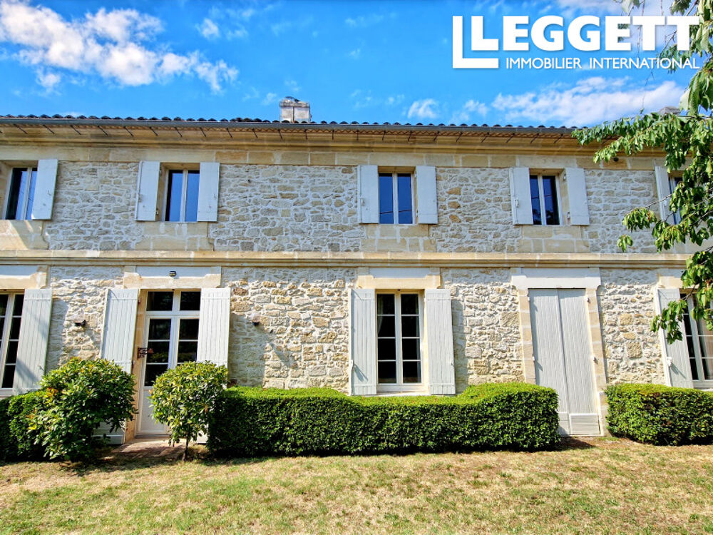 Vente Maison Demeure de caractère en pierre avec gîte indépendant près de Saint-Émilion Petit-palais-et-cornemps