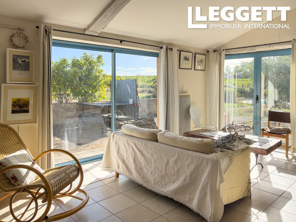 Vente Maison Grande maison de campagne de 7 chambres avec piscine, vignoble et chai équipé. Ancienne chambre d?hôtes. Duras