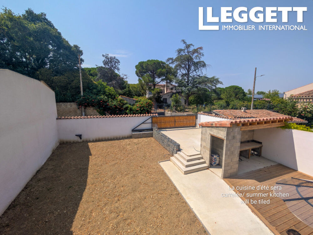 Vente Maison Maison neuve 3 chambres 2 salles de bain, avec jardin, cour et cuisine d'été à 10 min de Limoux Lauraguel