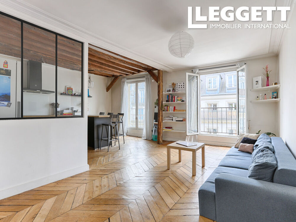 Vente Appartement PARIS IV ? Le Marais ? Rue Vieille du Temple - Appartement de 43 m² avec son Balcon filant Sud et vue dégagée Paris 4