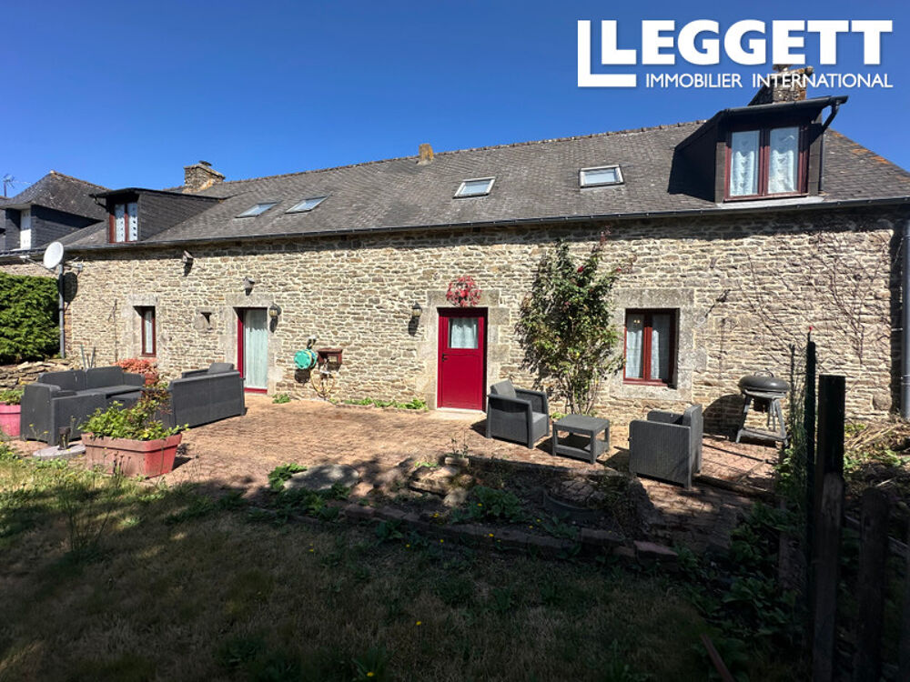 Vente Maison Secteur JOSSELIN<br />Grande Longère dans hameau 5 chambres et jardin. Potentiel commercial ou maison de vacances. Josselin
