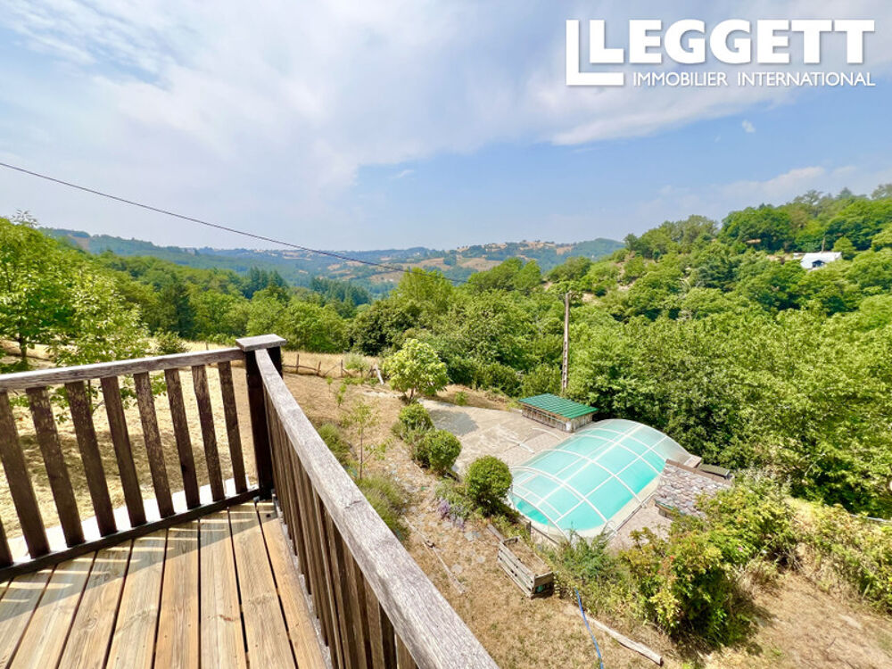 Vente Maison Maison de caractère en pierre avec terrain, piscine et grange dans la campagne aveyronnaise Espeyrac