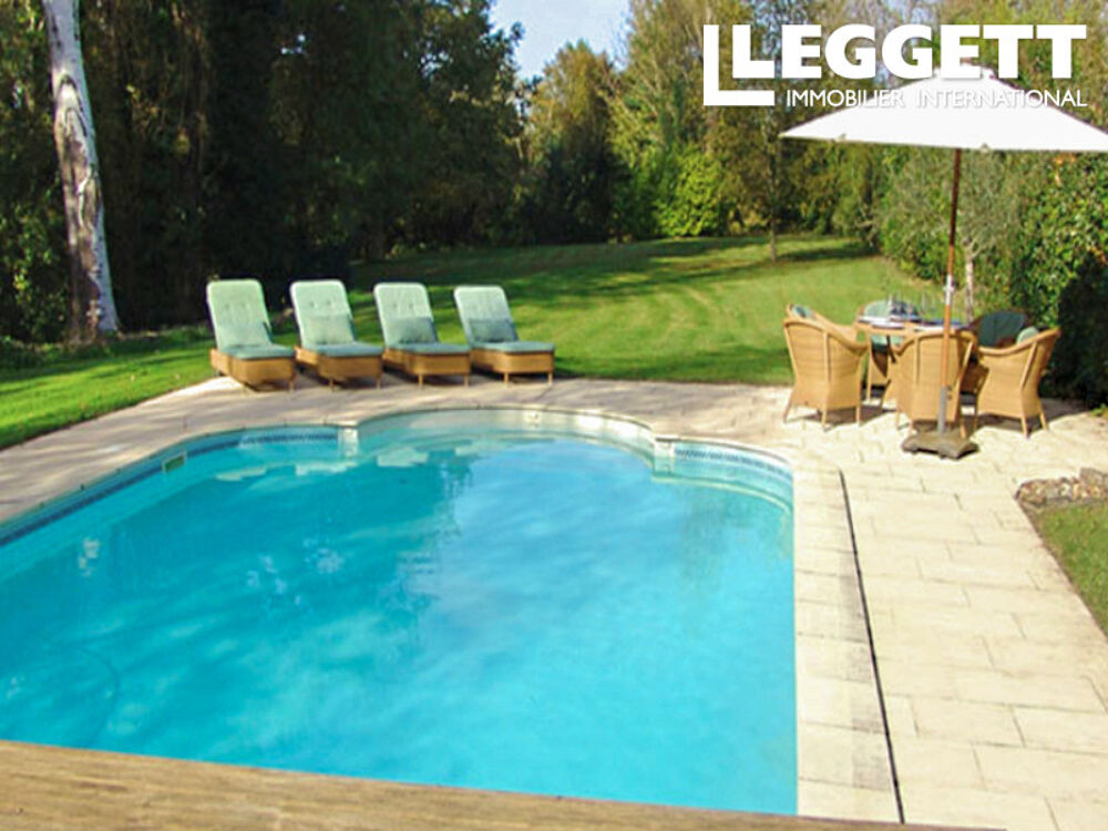 Vente Maison Près de Pessac-sur-Dordogne ? maison en pierre 6 ch., piscine chauffée et accès direct à la Dordogne Juillac