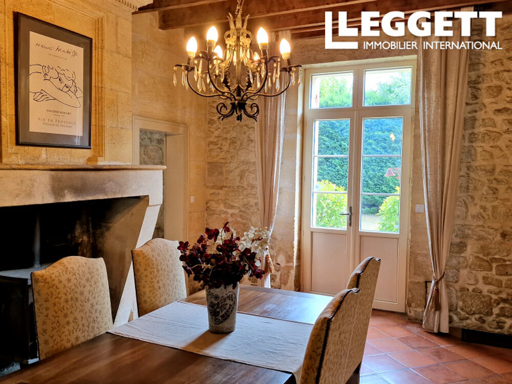 Vente Maison Demeure de caractère en pierre avec gîte indépendant près de Saint-Émilion Petit-palais-et-cornemps