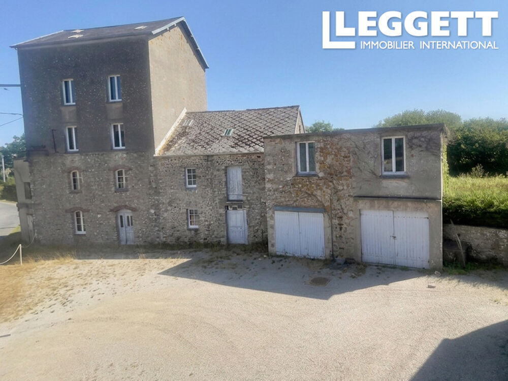 Vente Moulin Maison de charactere 4 chambres avec un moulin ancien près de la haye du puits, Cotentin , Normandie, France La haye