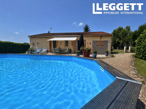   Ravissante maison de plain-pied avec piscine, fabuleux grand jardin et proche d'Eymet ! Maison - 4 pi�ce(s) - 93 m�