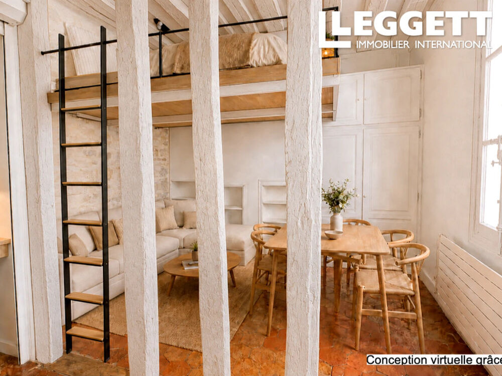 Vente Appartement Paris 4, Ile St-Louis, adresse patrimoniale à 2 pas de la Seine, 19m2 au 2e d'un bel immeuble calme de 1800 Paris 4