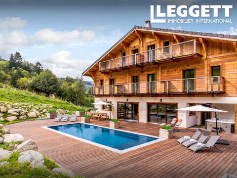 Chalet de luxe de 7 chambres À VENDRE à Saint Gervais les Bains,  au calme  vue magnifique du Mont Blanc 3125000 Saint-Gervais-les-Bains (74170)