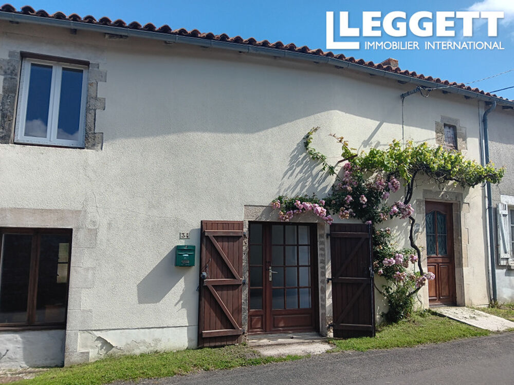 Charmante maison de 2 chambres et potentiel supplémentaire, beau jardin et près d'un village avec commodités