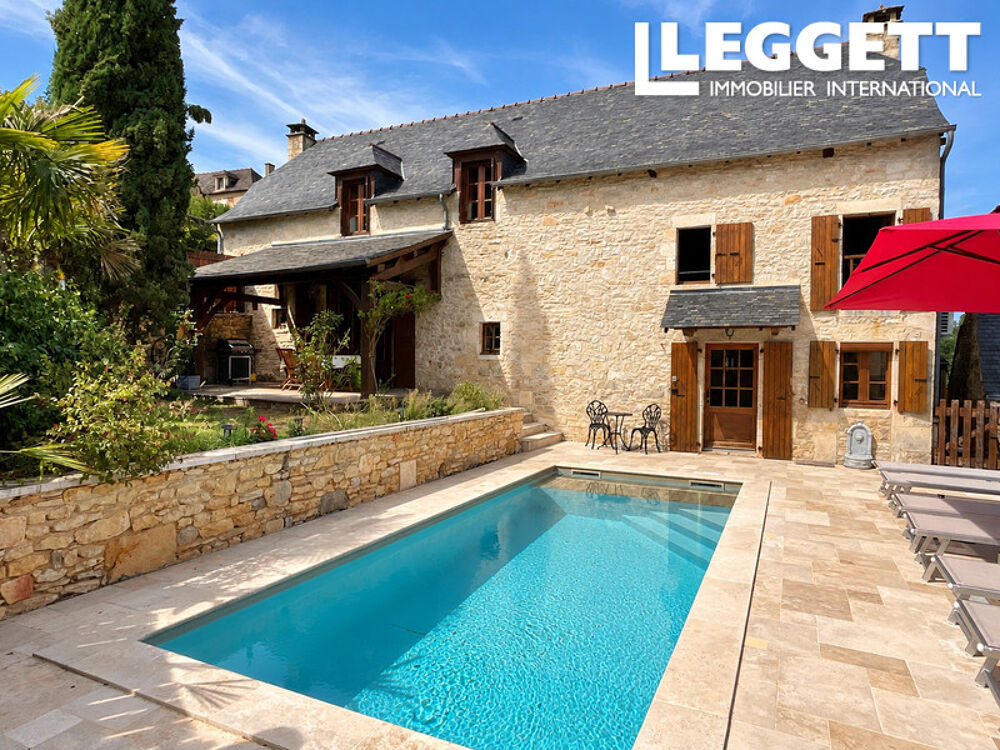 Superbe maison de village en pierre, 3 chambres, 3 salles d'eau, piscine & jardin, proche Montignac