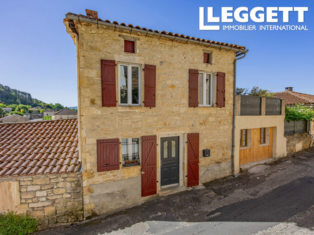 Maison de village en pierre avec terrasse sur toit et vue imprenable