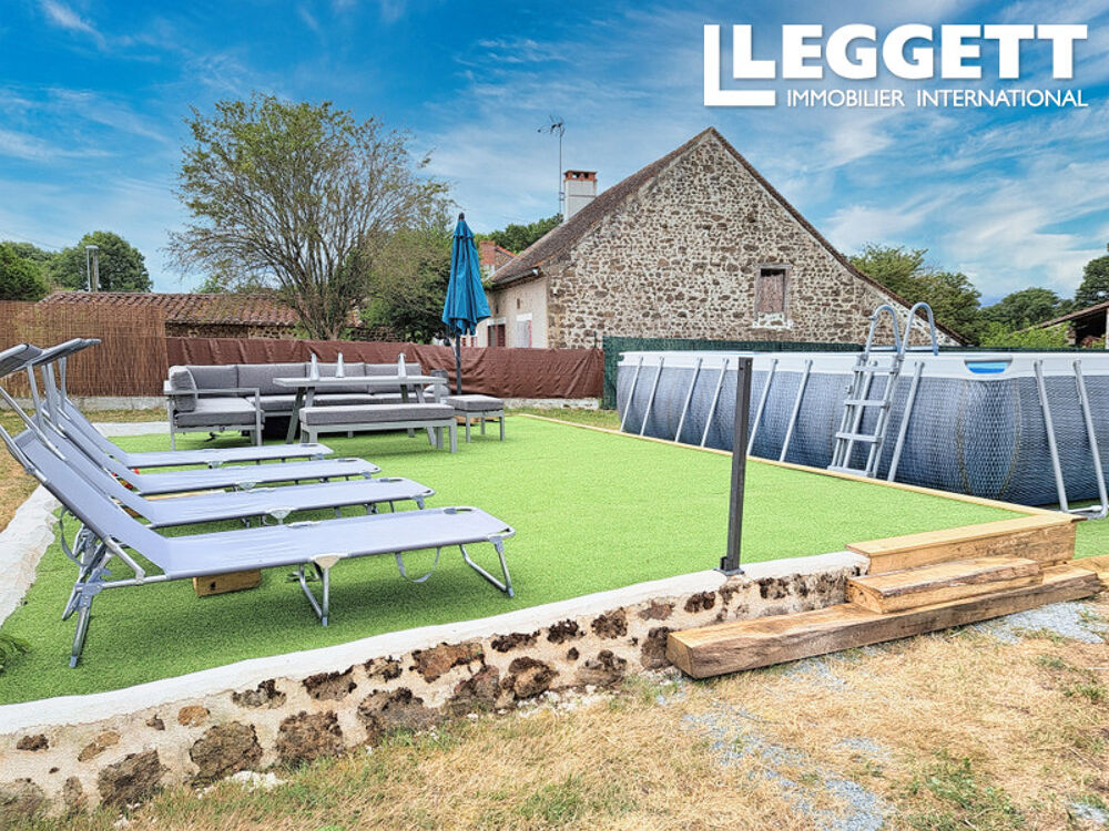 Vente Maison Maison de campagne rénovée dans un hameau calme avec piscine, jardin et grange près de Magnac Laval Magnac-laval