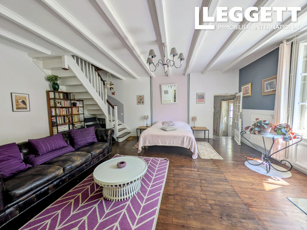 Vente Maison Maison en pierre de caractère avec piscine intérieure et studio indépendant- 5 chambres - Theil-Rabier 16240 Theil-rabier
