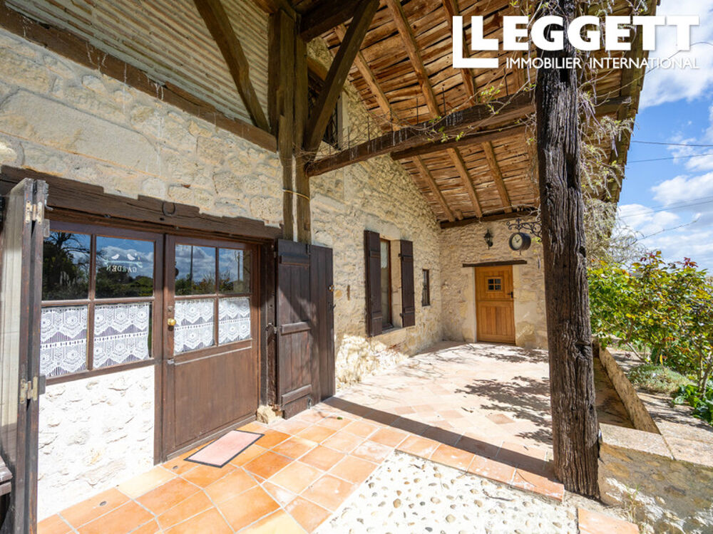 Vente Maison Charmante Bergerie Landaise avec piscine interieur à la campagne Lot et Garonnais Romestaing