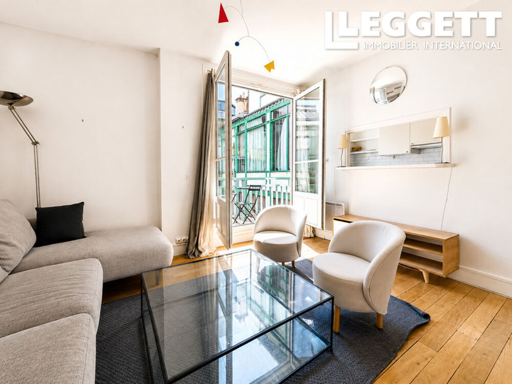 Vente Appartement PARIS XVI ? SABLONS ? Élégant 40m² avec balcon de 3m2, dernier étage, calme absolu et belle luminosité Paris 16