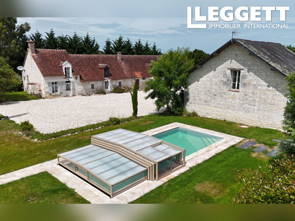 Charmante et spacieuse longère de 4 chambres avec plus de 8 hectares de terrain, piscine près Vicq-sur-Nahon