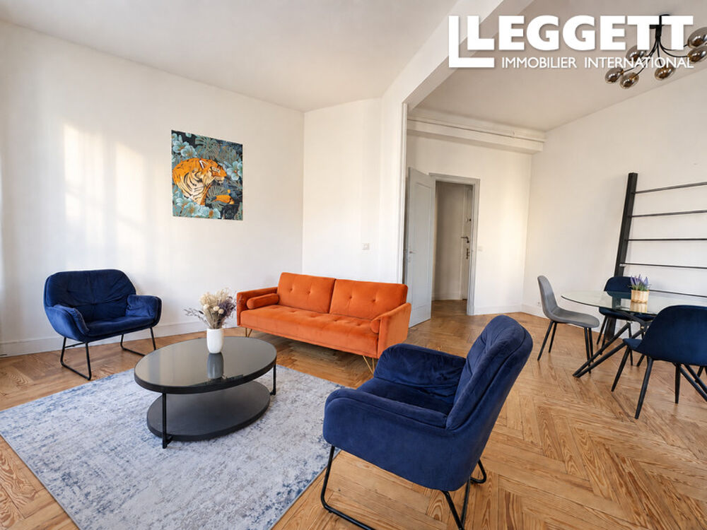 Appartement T3 de caractère vendu meublé avec cave, proche de la Bastide de Carcassonne