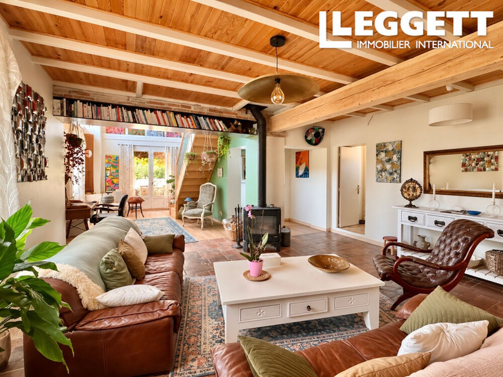 Belle maison rénovée de 202m² avec gîte indépendant, jardin clos et cadre paisible à 10 min de Moissac