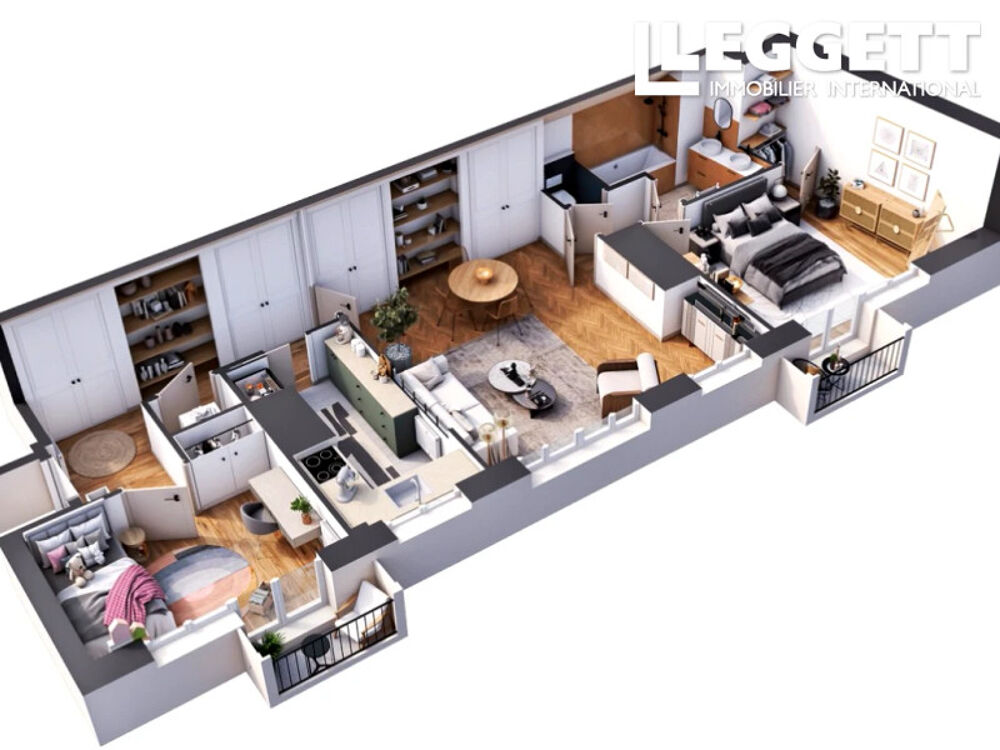 Vente Appartement 75007, Paris, appartement haut de gamme (T3 - 2 chambres) au 6e étage offrant 72m2 Paris 7