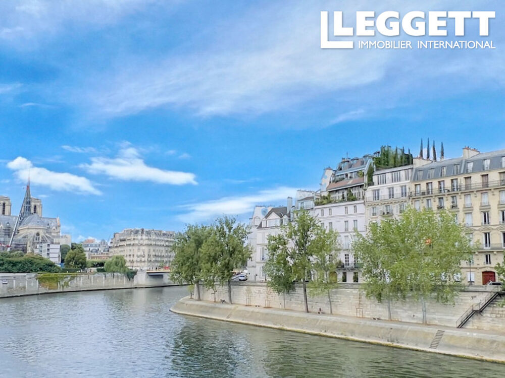 Vente Appartement 75004, ÎLE SAINT-LOUIS, un appartement élégant (4 pièces - 2 chambres) au 1er étage offrant 91,3 m² Paris 4