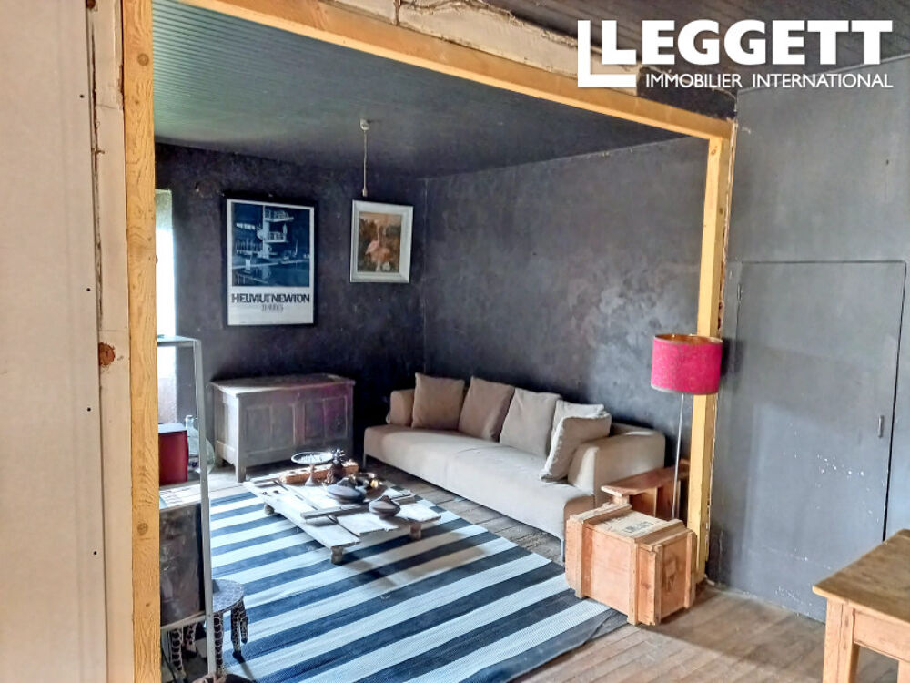 Maison de village, salon, salle à manger, cuisine, 1 chambre et salle d'eau, cave, atelier, terrasse et jardin