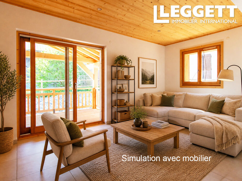 Vente Maison Chalet mitoyen neuf de 3 chambres, situé dans un environnement calme, avec jardin et vues sur les montagnes. Morillon