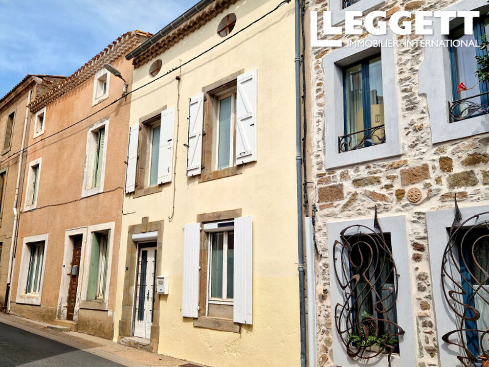Vente Maison Une superbe propriété T5 en pierre , avec 2 sdb, bureau, cour et terrasse, dans un village au bord du canal. Homps