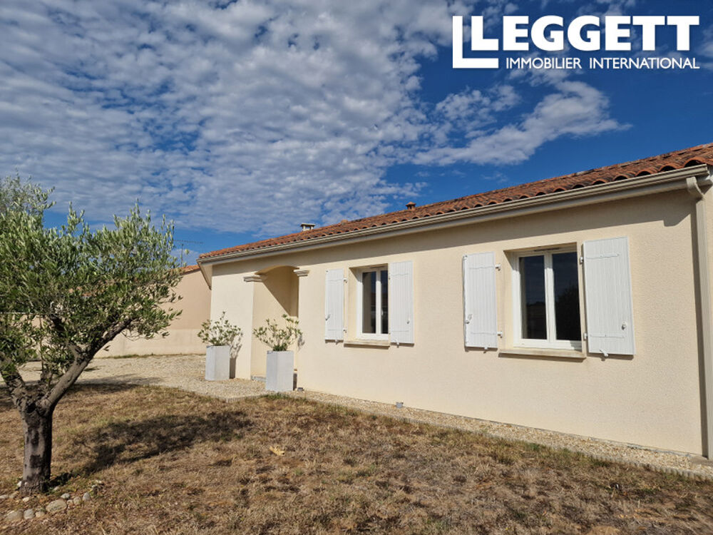 Vente Maison Pavillon de plain-pied de 2010 dans petit lotissement. Nersac