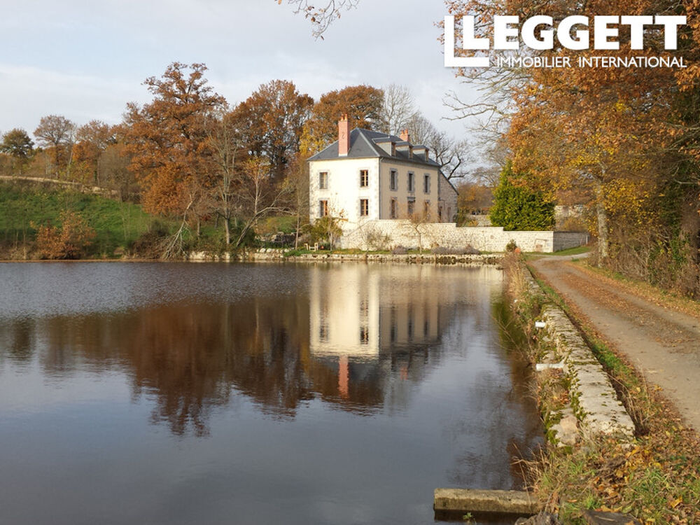 Vente Maison Magnifique propriété de 4 chambres, 2 salles de bain, plus de 3 hectares, étang, dépendances, pas de voisins Auzances