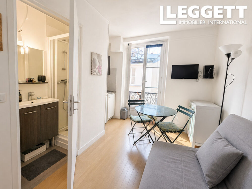 Vente Appartement Paris 75007, proche rue Cler studio de 13 M2, kitchenette équipée, lumineux, calme, salle d'eau avec WC Paris 7