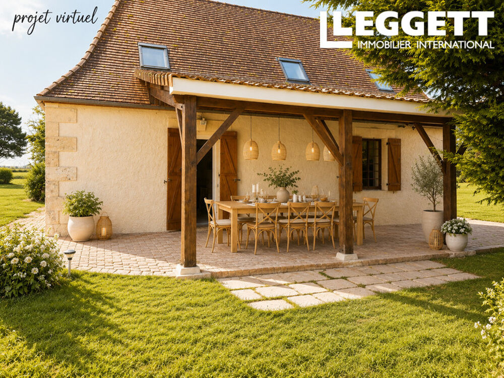 Vente Maison LACROPTE - DORDOGNE - Charmante maison de campagne en pierre, 3 chambres avec grange au calme sur 3.4 hectares Lacropte