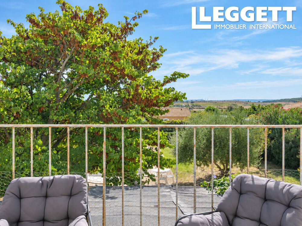 Vente Maison Maison spacieuse de 175 m² avec piscine 10 x 5 m, vue dégagée et rez-de-jardin polyvalent à Ouveillan Ouveillan