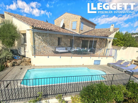   Villa M�diterran�enne d?Exception � Durban-Corbi�res avec Piscine Chauff�e, Terrasses et Vue Panoramique Maison - 6 pi�ce(s) - 130 m�