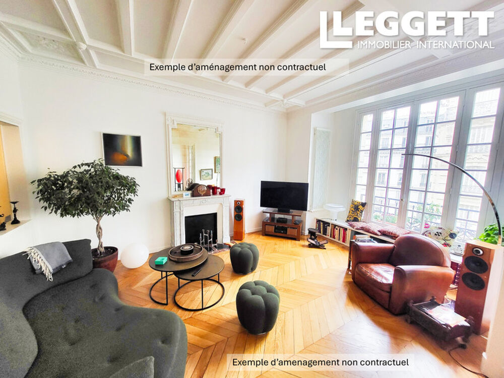 Vente Appartement 75012, Aligre-Gare de Lyon, 5P (T5) (6 possible), 115 m², au 4ème, ascenseur, bel immeuble : pur Haussmannien Paris 12