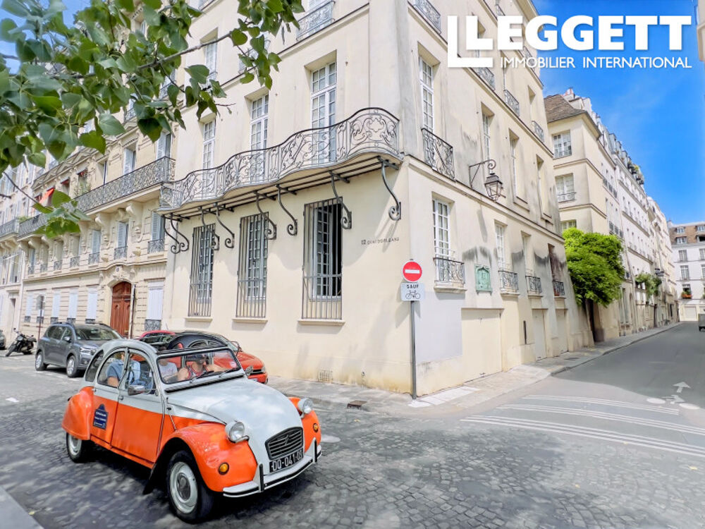 Vente Appartement Paris 4, Ile St-Louis, adresse patrimoniale à 2 pas de la Seine, 19,65m2, 2e d'un bel immeuble calme de 1800 Paris 4