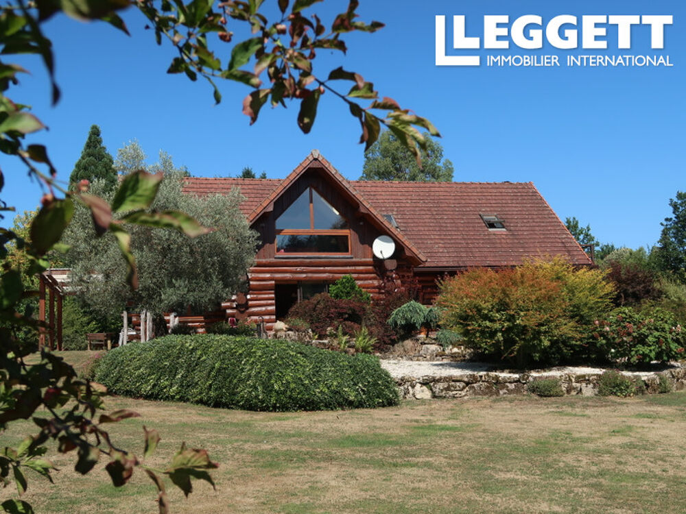 Vente Maison Superbe maison en rondins de bois, avec un superbe jardin et un étang. Moissannes