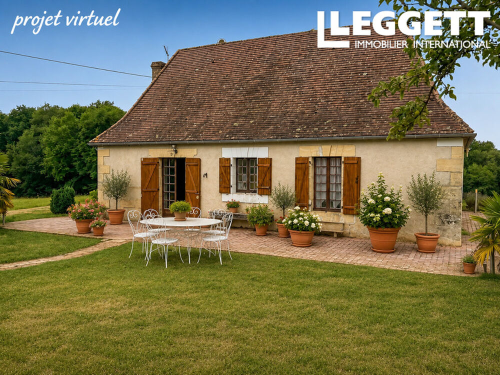 Vente Maison LACROPTE - DORDOGNE - Charmante maison de campagne en pierre, 3 chambres avec grange au calme sur 3.4 hectares Lacropte