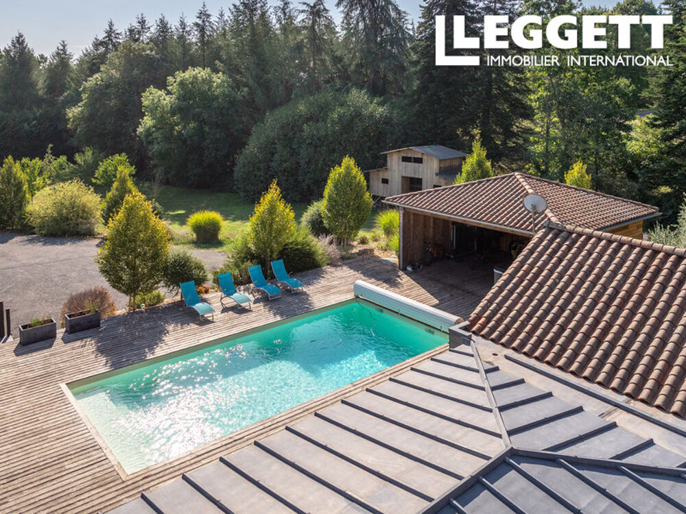 Vente Maison Grande villa plain pied 6 chambres avec jardin, piscine jacuzzi à la campagne Sarliac-sur-l'isle