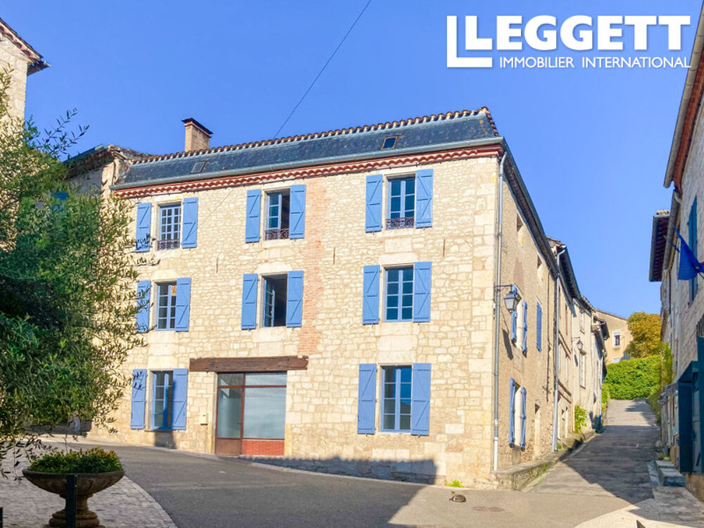 Vente Maison Grande bâtisse quercynoise en pierre sur 4 niveaux à Montcuq avec local commercial et 300 m² à rénover Montcuq-en-quercy-blanc