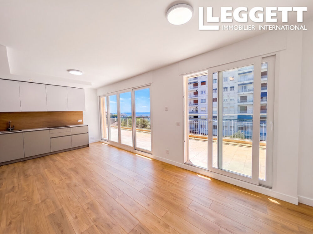 Vente Appartement Penthouse 3P Rénové avec Terrasse 47 m2 | Piscine & Vue Mer | Fac de Lettres - Fabron  | Stationnement privé Nice